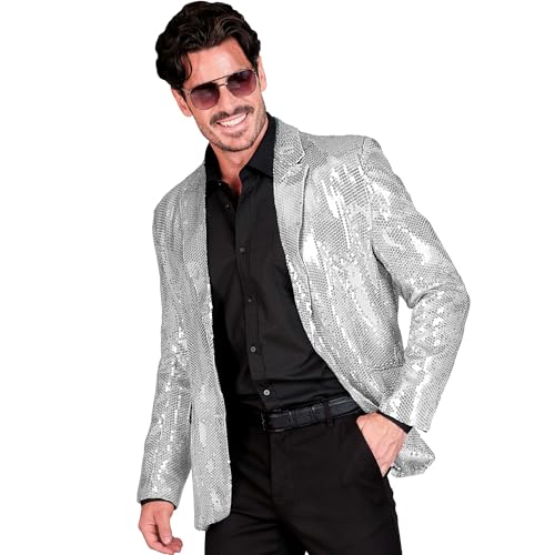 W WIDMANN MILANO Party Fashion - Party Fashion Men's Sequin Disco Fever Costume Jacket