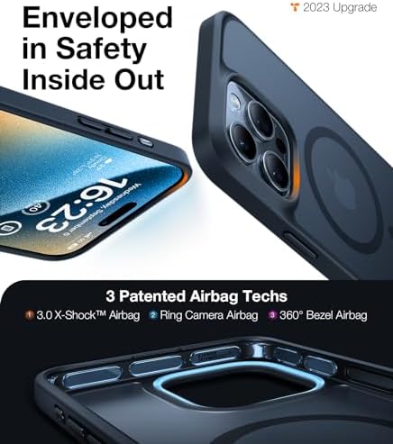TORRAS Guardian-Mag do iPhone 15 Pro etui czarne