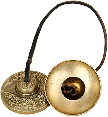 Ajuny Tibetan Tingsha Cymbals Bells Buddhist Meditation Yoga Bell Manjira Instrument Spiritual Gift