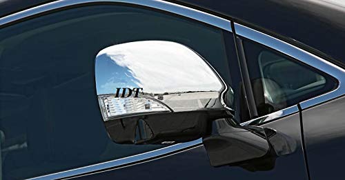 IDT ミニウエス付 日産 E52 エルグランド メッキ ドアミラーカバー サイドミラー ガーニッシュ トリム ウインカー ミラーウインカー ベゼル ハイウェイスター ライダー 鏡面 (メッキ)