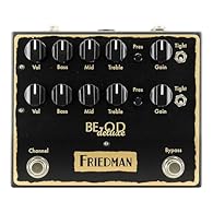 Authentic British Overdrive Tones based on the Legendary "BE-100" tube head Dual Channels with Volume, Gain, Bass, Middle, Treble and Presence Three Position Tight Switch (per channel) Includes Splitter Cable for 18V Operation (connect to power suppl...