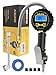 AZUNO Digital Tire Inflator with Pressure Gauge, 0.1 Resolution Tire Gauge, Heavy Duty Air Compressor Accessories 7pcs Great Gifts for Auto Mechanic
