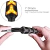 Kinstecks 4PCS Motorcycle Indicators Flowing Turn Signal Lights Motorbike Turning Indicators Daytime Running Lights Brake Lights 12V for Motorcycle Motorbike LED Amber White Red