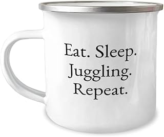 Perfect Juggling, Eat. Sleep. Juggling. Repeat, Juggling 12oz Camper Mug From