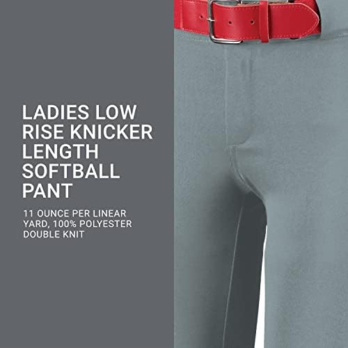 Calças Calça feminina de softball, cintura baixa, Russell Athletic, Feminino