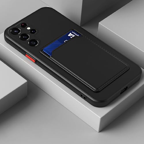 Étui de téléphone avec support pour Samsung Galaxy S24 S23 S22 Ultra S21 Plus noir