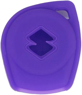 Silicone Cover Protector Case Holder Skin Jacket Compatible with SUZUKI 2 Button Remote Key Fob CV4545 Deep Purple