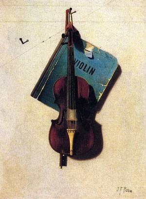 Violin 1891-1894 toile peinture à l'huile Peto décoration luxe