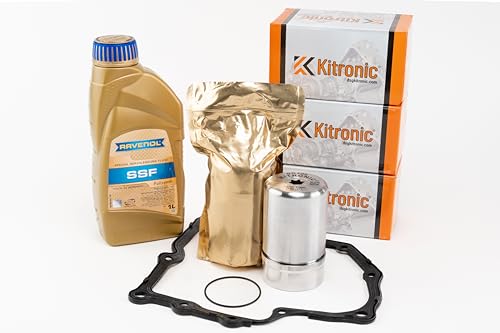 KITRONIC Pressure Reservoir Repair Kit DQ200 for DSG, 7-Speed Mechatronics Dry Clutch Transmission 0AM Compatible with VW | With Seal & 1L Ravenol Mechatronics Oil | YMZ111