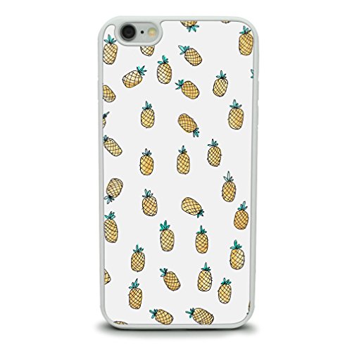 Pineapple Print TPU Case for iPhone 6 Plus-White