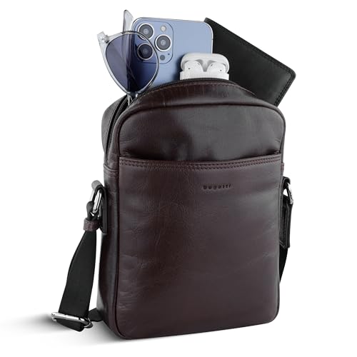 Bolso bandolera bugatti Savona de piel genuina: bolso cruzado de calidad 4
