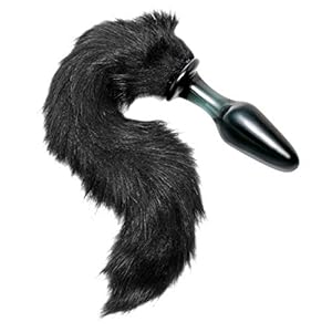 Midnight Fox Glazen Buttplug Met Staart