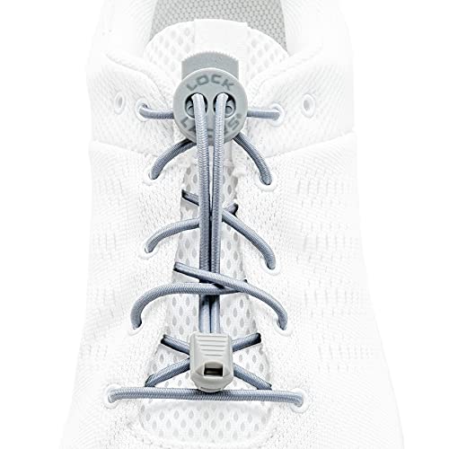 Lock Laces - 1 Size Fits All - Elastic No Tie Shoelaces for Kids Adults Ideal for Sneakers, Running & Athletic Shoes