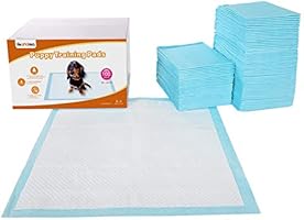 FEANDREA 100 Unidades Empapadores Toallitas Pañales Almohadillas de Entrenamiento para Mascotas Absorbente 60 x 60 cm PTD60B