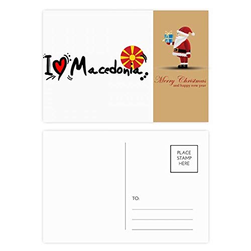 Cartes postales I Love Macédoine cœur lot de 20 pour collectionneur