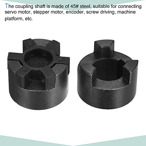 sourcing map Flexible Kupplungswelle 20 mm bis 24 mm Flexible Kupplung 52 mm L x 44 mm OD Motorkupplungsgelenk