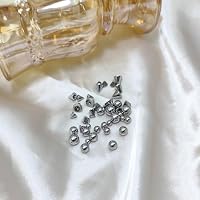 Gojewen 32stk Piercing Kugeln Spitzen 1,2mm Silber Ersatzkugel Perle Schraubkugel 3/4/5/6mm Spikes für Piercing Lippe Augenbrauen Septum Helix – Ansicht 7