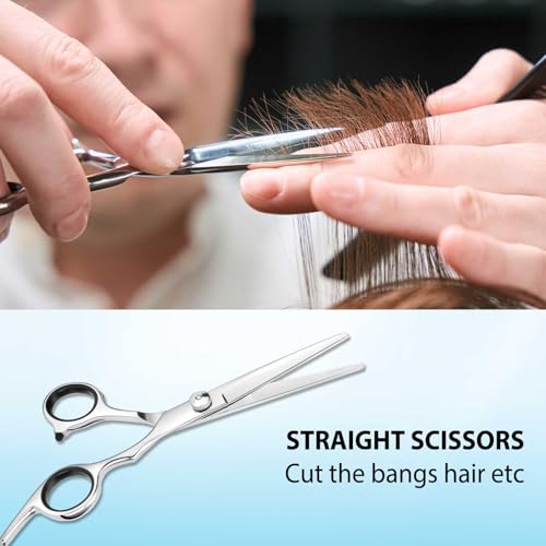 hair cutting scissors 6534 stainless steel barber shears for menwomen professional haircut kit for salon amp home use sharp trimming shears for hairdresser precision cutting tools for stylists
