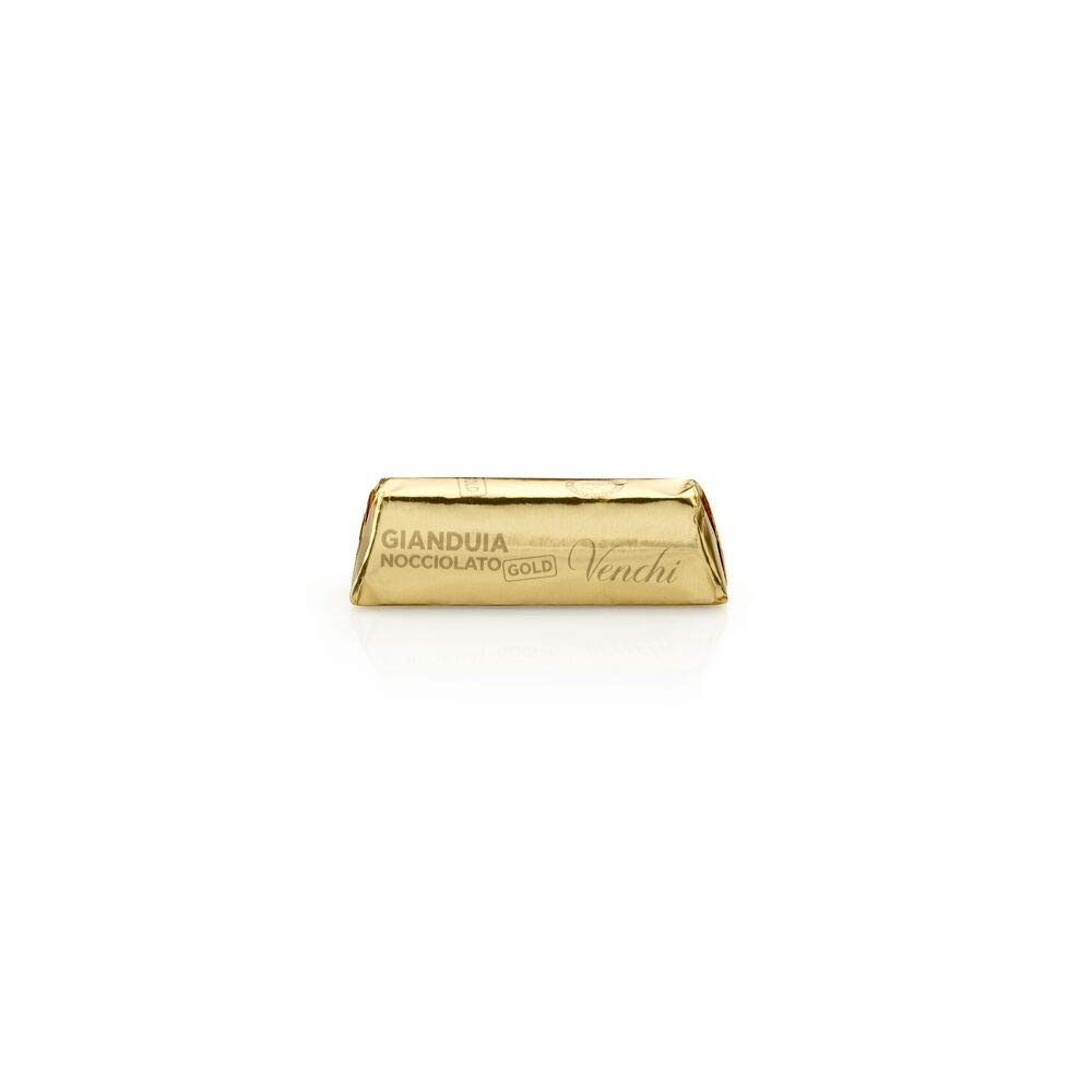 Venchi - Lingottino Nocciolato Gianduia - Cioccolatino con Nocciole Piemonte IGP intere, 1 kg - Senza Glutine