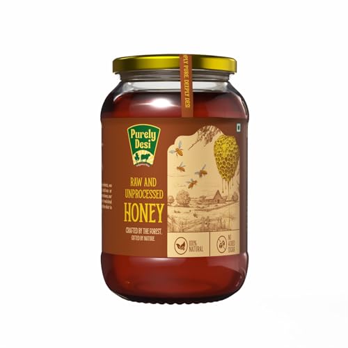 Image of Purely Desi Honey | 100% Pure & Natural | No Added Sugar | Lab-Tested for Quality | Rich in Enzymes & Antioxidants | 750g Glass Jar