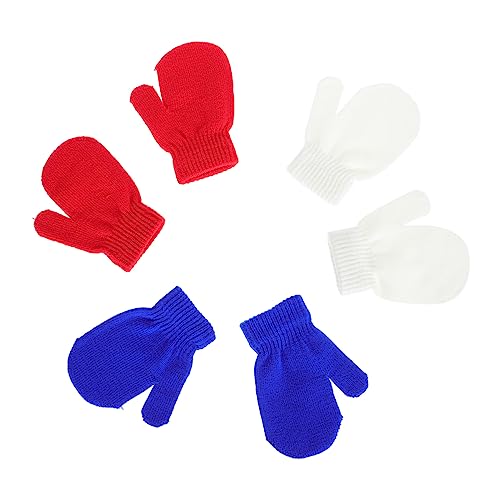 Guantes de invierno para bebés GALPADA hechos de hilo acrílico (paquete de 18 pares)
