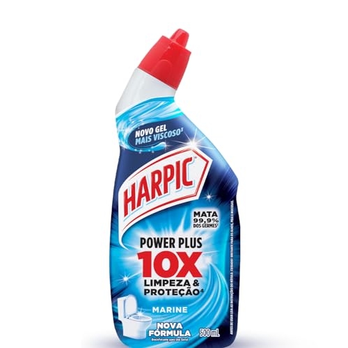 Harpic Power Plus Desinfetante Sanitário em Gel Marine 500ml Harpic Power Plus Desinfetante Sanitário em Gel Marine 500ml