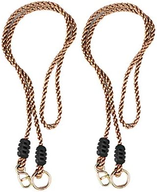Tree Swing Ropes- Length Adjustable Nylon Rope(650 Lbs Limited) for Outdoor Swings/Hammock / Playground Set Accessories - Express Setup (Set of 2)