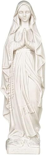 Miniatura 9 de THE FAITH GIFT SHOP Estatua Blanca Nuestra Señora de Lourdes 16 pulgadas