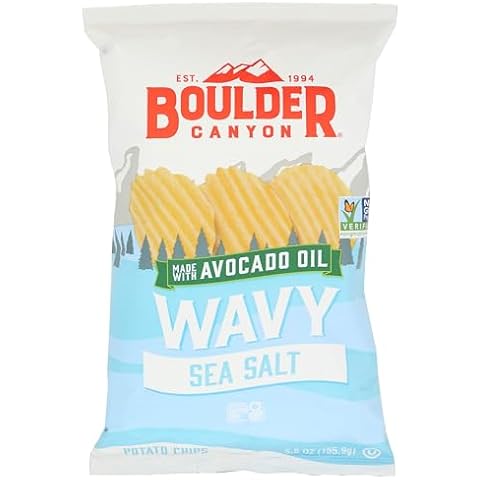 BOULDER CANYON Wavy Classic Sea Salt Potato Chips, 5.5 OZ Cover