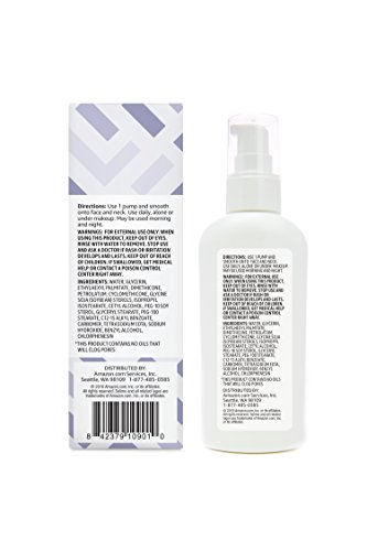 Amazon Brand - Solimo Oil-Free Facial Moisturizer For Sensitive Skin, 4 Fluid Ounce, 1 Pack #TOP1