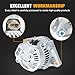 Kozlira Alternator Fit for Pontiac Vibe 2003-2008, Toyota Corolla 2003-2008/Celica 2000-2005/Matrix 2003-2008/MR2 Spyder 2000-2005, 1.8L #Replace 1022111900 13878 12V 80A 6-Groove Pulley Alternator