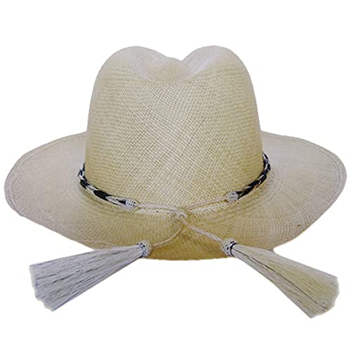 Image of Gamboa 100% Natural Horsehair Hat Bands for Cowboy and Panama Hats for Men and Women Western Hat Bands
