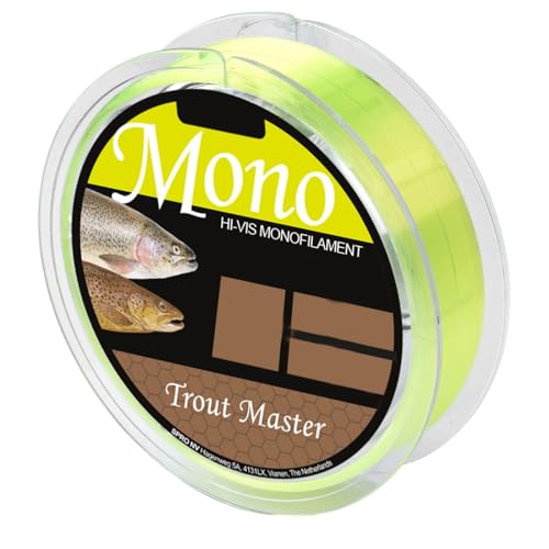 Trout Master Hi-Vis Mono Chartreuse - 200m Forellenschnur, Durchmesser/Tragkraft:0.18mm / 12.5KG