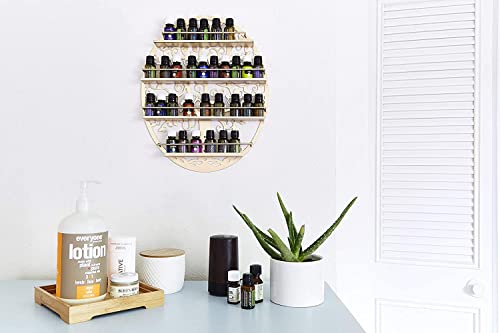 image for SoCal Buttercup Essential Oil Holder Organizer Shelf - Gold - Nail Pol