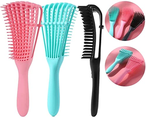 Escova desembaraçadora Polvo para todos os tipos de cabelo! Cacheados, lisos, crespos e ondulados! (