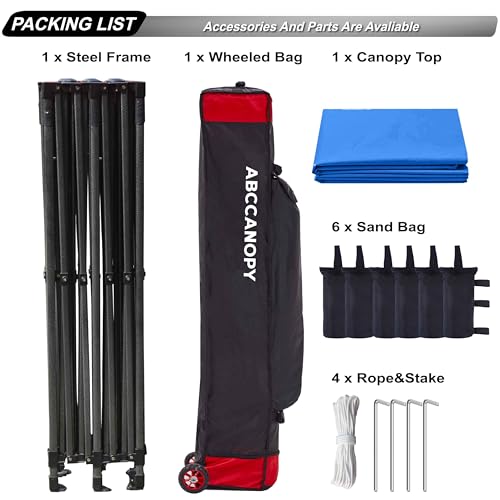 Image of ABCCANOPY Patio Pop Up Canopy Tent 8x16 Commercial-Series (Blue)