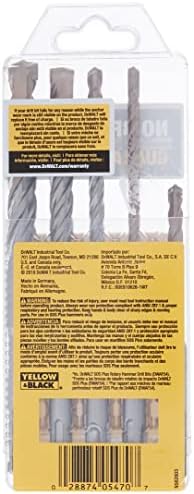 Dewalt DW5470 5-Piece Rock Carbide SDS Plus Hammer Bit Set - 2