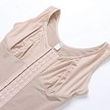 Bezszwowe body, pełne ciało shaper w talii trener brzuch kontrola udo slusty kombinezon damski shapewear zmniejszyć gorset odchudzający bielizny body (Color : Beige, Size : XL)