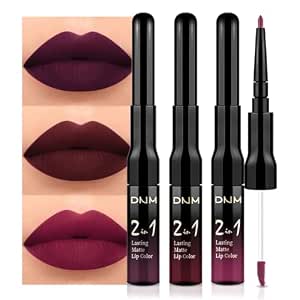 Evpct 3-Piece Matte Liquid Lipstick and Lip Liner Set