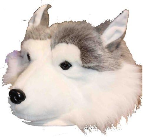 Husky Furry Plush Animal Hat - One Size Fits All, Unisex