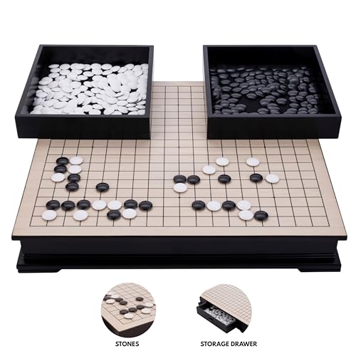 Goban Luxe en Bois XL Engelhart | Grand Jeu de Go Traditionnel