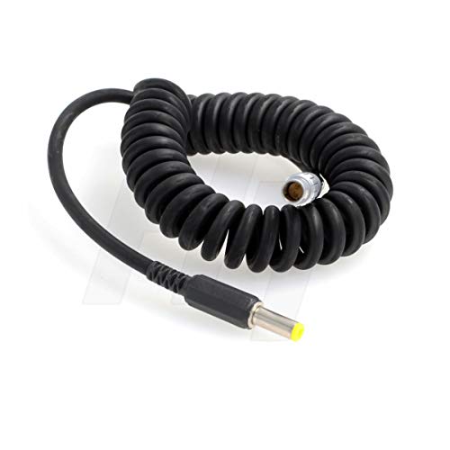 Evite apagones usando HangTon Enchufe CC de 5,5 x 2,1 mm cable de alimentación en espiral de 2 pines 2