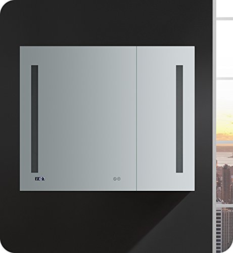 Fresca Tiempo 36" Wide X 30" Tall Bathroom Medicine Cabinet W/Led Lighting & Defogger #TOP3