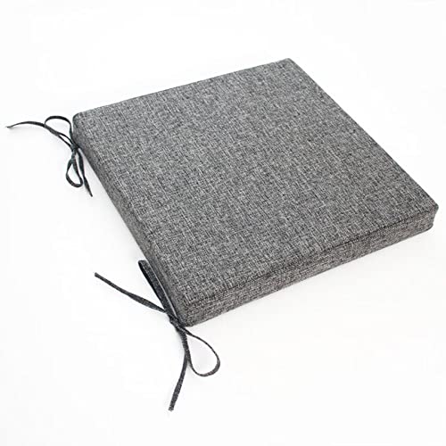 Coussins de chaise carrés gris en éponge haute densité premium - 2