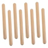 Toyvian Rhythmusstäbe Aus Naturholz 4 Paare Für Musikunterricht Und Kindergartenpädagogik Orff Schlaginstrumente Für Kinder