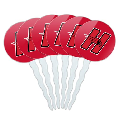 University of Hartford Primary Logo Cupcake Picks Toppers Decoration Set of