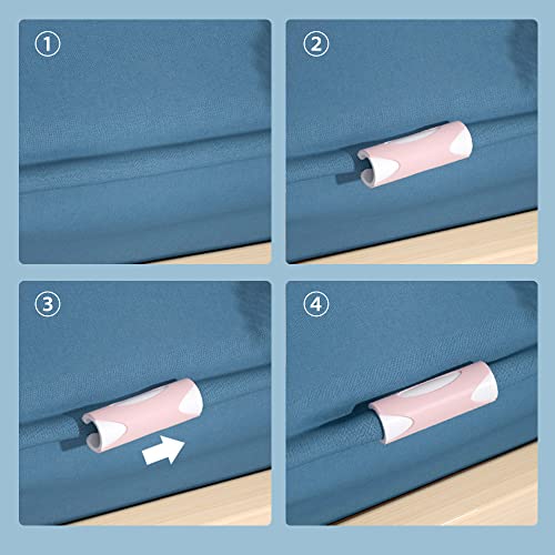 fantaxi Suportes de pinças de lençol de cama 6 pack Prendedores de lençóis multifuncionais Clipes de