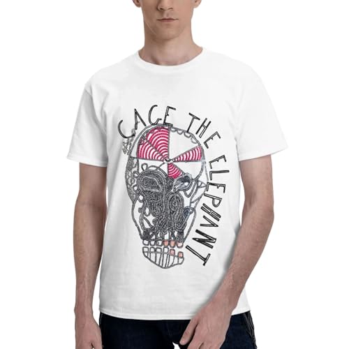 Cage Rock The T Shirt Summer Cotton Tee Elephant Man's O-Neck Short Sleeve T-Shirts for Women 4X-Large