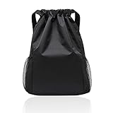 Grantop Wasserdicht Sportbeutel,Rucksackb Mit Verstellbar Tunnelzug für Damen & Herren Gymsack Turnbeutel für Sport, Fitness&Freizeit
