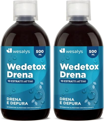 Drenante Forte Detox e Diuretico contro la Ritenzione Idrica, Disintossicante